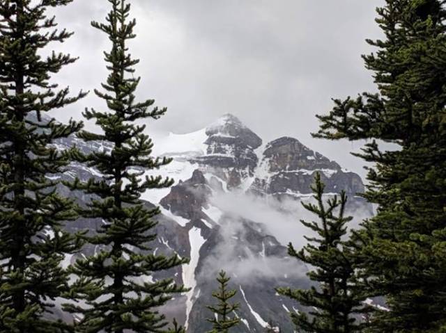 View from Lake Agnes Trail