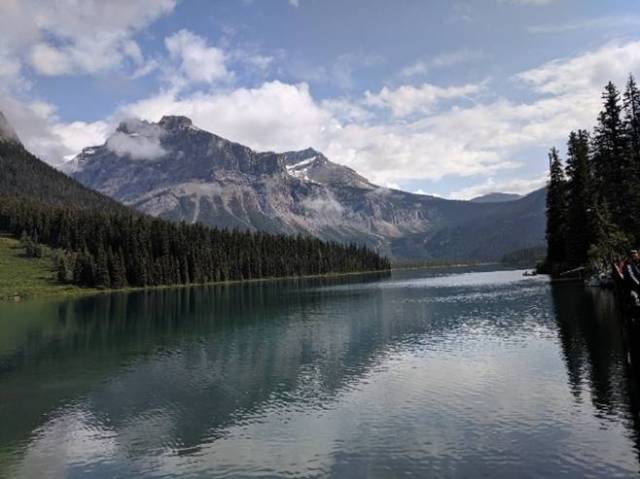 Emerald Lake view from Canoe