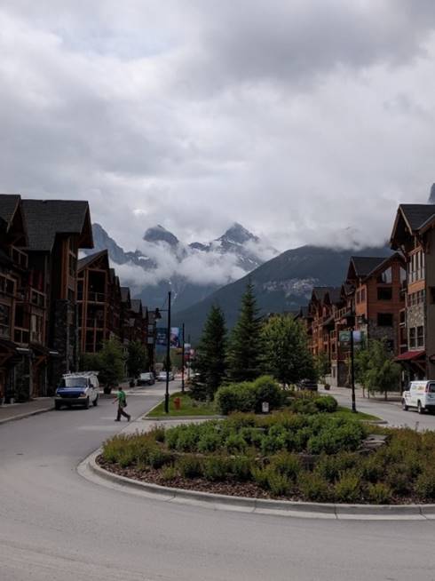 View from Spring Creek Main Street (next to our Hotel)