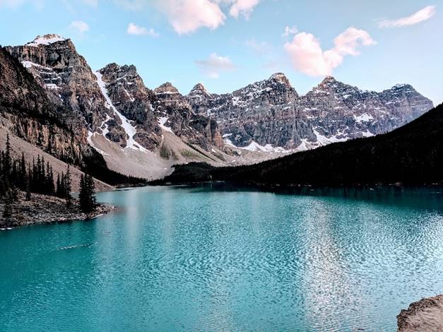 Moraine Lake evening, from Rockpile