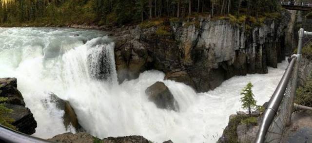 Sunwapta Falls Panoramic View
