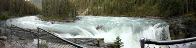 Sunwapta Falls Panoramic View