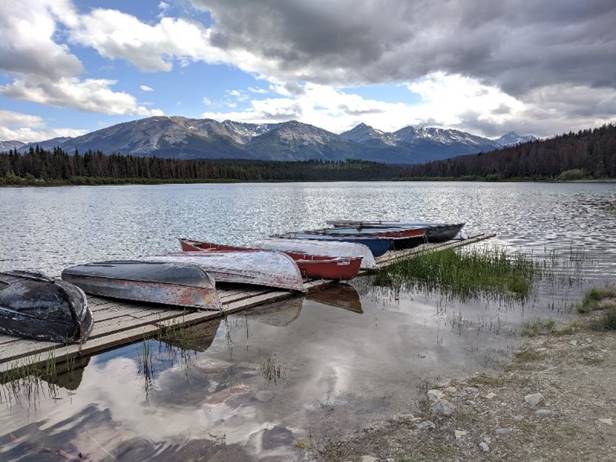 Patricia Lake view from shoreline