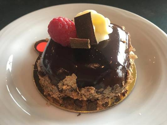 Chocolate Mousse Pastry at Fairmont Lake Louise